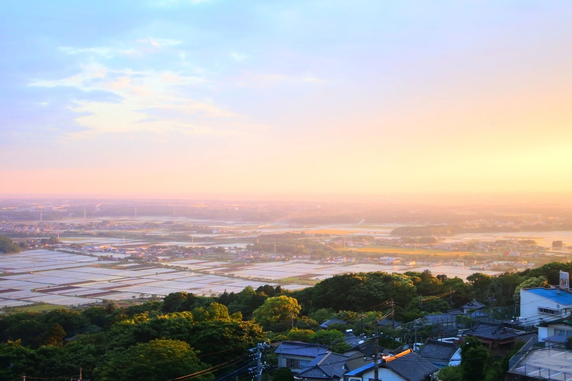 筑波山より関東平野
