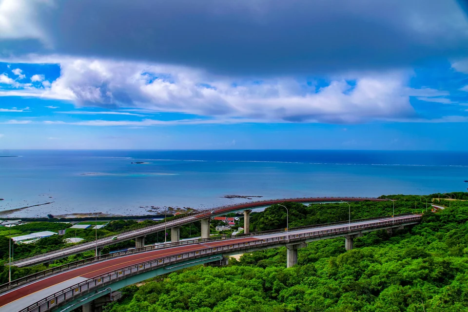Nirai Kanai Bridge, Nanjo, Okinawa main island