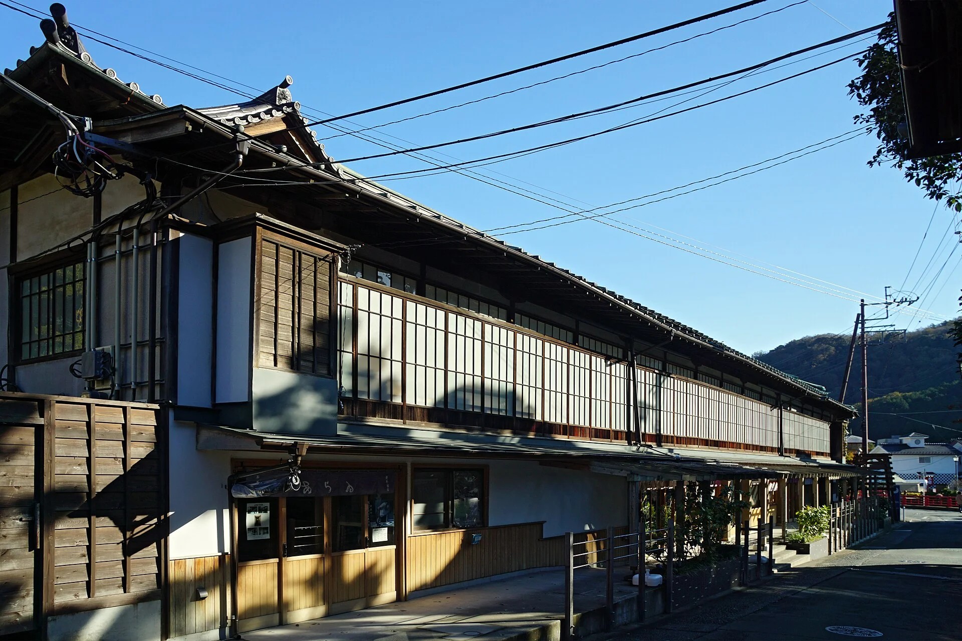 修善寺温泉の木造建築