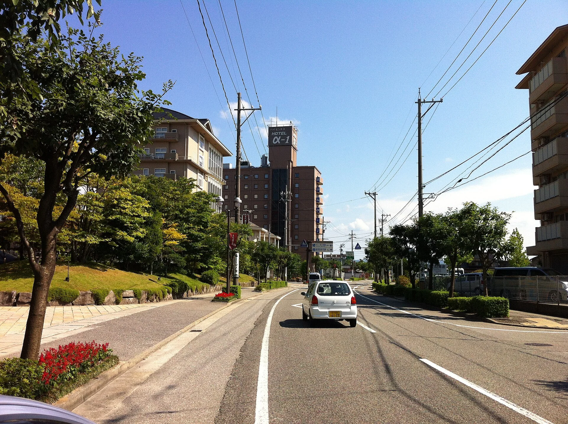 和倉温泉・撮影当時の温泉街の通り