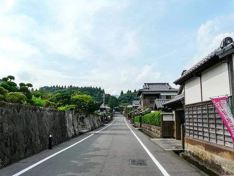 宮崎県日南市・飫肥の大手門通り