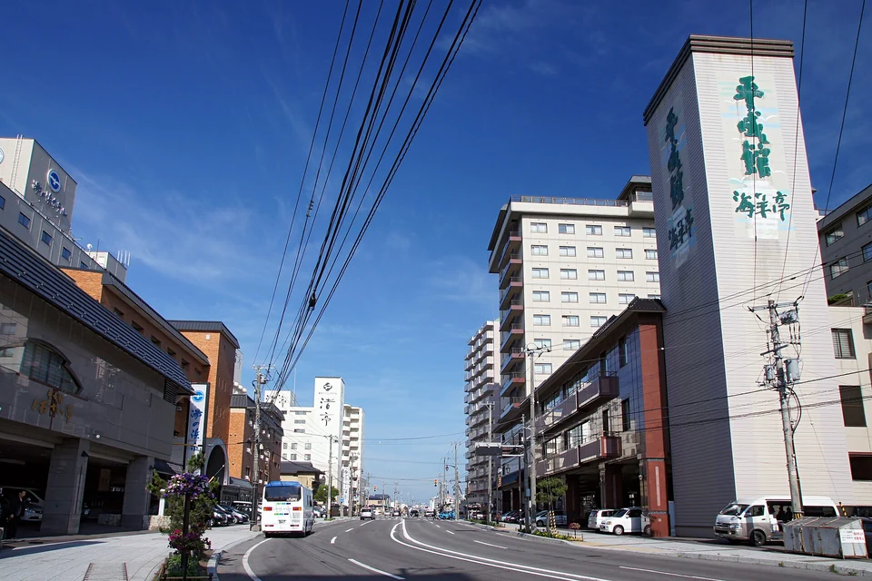 湯の川周辺