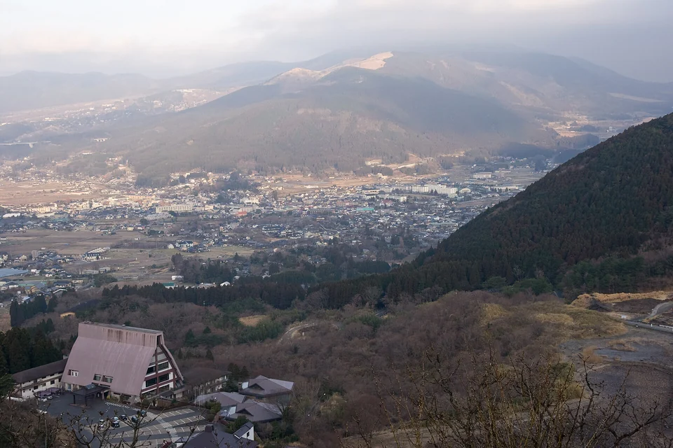 由布院盆地の風景（大分県由布市）