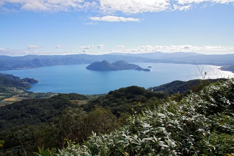 洞爺湖の風景（北海道）