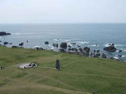 入道崎の海辺