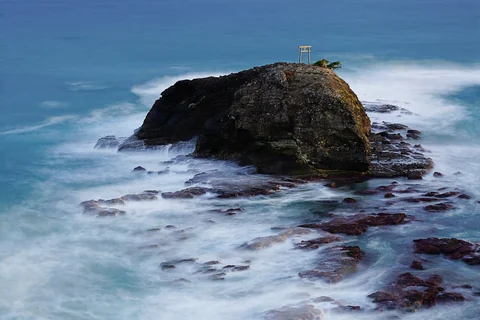 鳥取県鳥取市・白兎海岸と淤岐ノ島